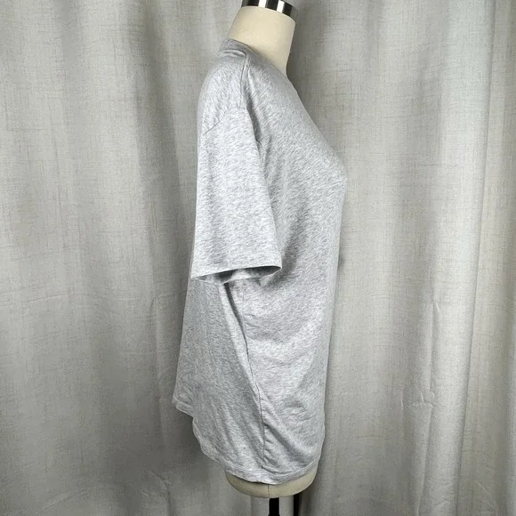 Skims Boyfriend Fit TShirt Heathered Gray Crewneck Women's XL Minimalist - Picture 6 of 8